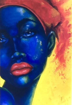 thaniel-arts-pure-blue-acrylic-on-canvas-painting-artist-nathan-downer